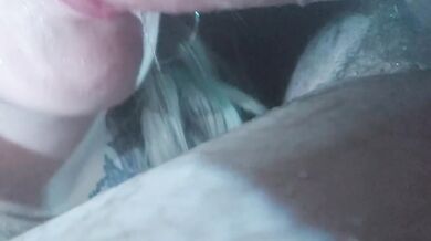 Sloppy big dick blow job from milf makes her choke