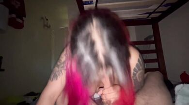 Milf alarm clock wakes up cuckold cleanup with her big ass