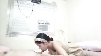 Stepdaughter’s filthy surprise visit deep throat creampie swallowed anal fuck