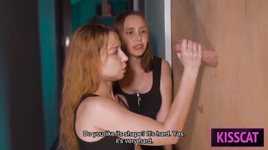 Step mom teaches stepdaughter glory hole blowjob Will she take black cock tonight