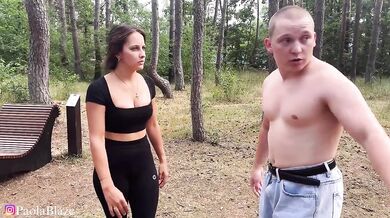Brutal Polish doggystyle with his dick in the crooked forest