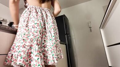 Stunning stepmom creampie her huge load deep in the kitchen yea