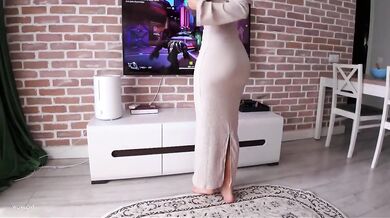 Step Mom Caught Step Son with Boner Helped Him Cum on Her Tits