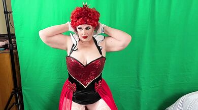 Gilf Queen of Hearts destroyed by deep throat gagging and creamy missionary cum