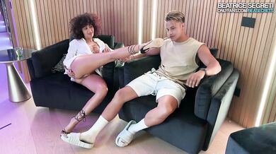 Denis Dosio destroys throat with cumshot after supermarket meetup with Beatrice Segreti