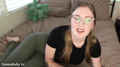 Cheating on Wife with Hot Girl Next Door using Big Dildo Emma Ruby ASMR