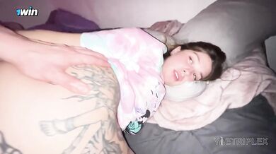 Her stepbro crushes my asshole fingers then wrecks it with brutal thick cock