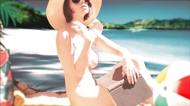 Nude beach role play POV BJ and cowgirl ride brutal sloppy fuck