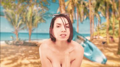 Nude beach role play POV BJ and cowgirl ride brutal sloppy fuck