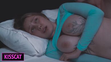 Step Mom Can't Resist Stepson's Big Cock in Shared Bed