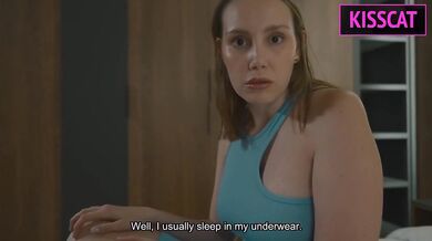 Step Mom Can't Resist Stepson's Big Cock in Shared Bed
