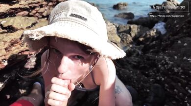 Step sis forced public blowjob choked on my cock raw cumshot in her tight mouth