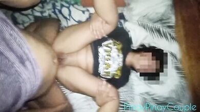 Tirik ang mata ni ate sa 7 inches big cock creampie