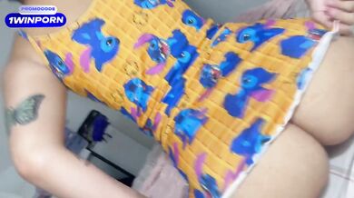Step sister teases me with her big hard cock until i beg for more