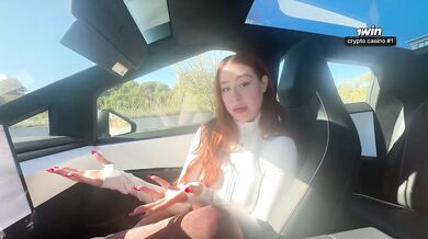 Hot Russian Girl Takes Best Friend's Girlfriend's Virginity Creamy Car Sex POV