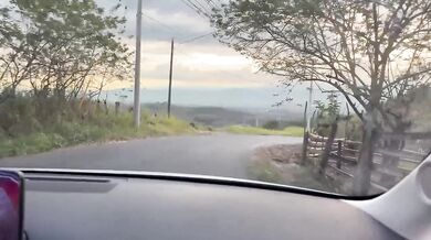 Ebony MILF stranger fucks me bareback in Uber rough sex action