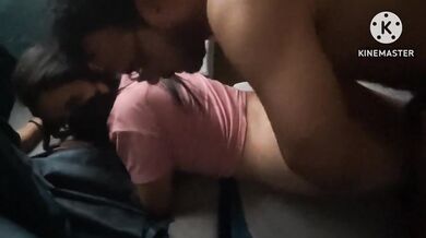 Step daughter waits for her mom to leave so her stepdad can fuck her raw tight pussy