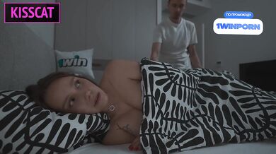 Stepson sneaks in and fucks curvy milf sideways till she gushes cream on his face