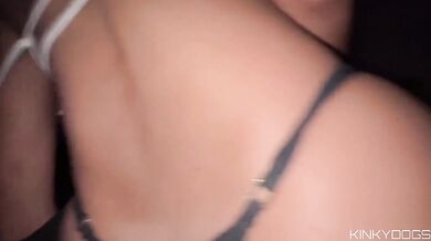 My best friend’s perfect ass gets destroyed in a hard quickie fuck at her place