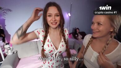 Horny Neighbours surprise her with anal creampie threesome