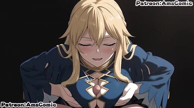 Himekishi enslaved as Barbaroi bride deepthroats big tits cumshot