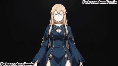 Himekishi enslaved as Barbaroi bride deepthroats big tits cumshot