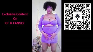 Mistress Zara takes a thick fat cock while pissing on you