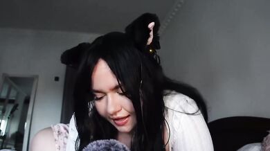 ASMR POV Kitty rides and gropes big natural tits teasing massage edging joi