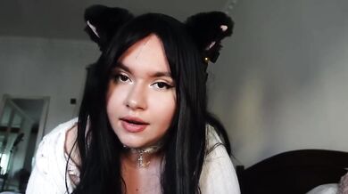 ASMR POV Kitty rides and gropes big natural tits teasing massage edging joi