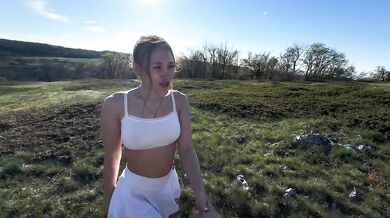 Fucked my horny stepsister in the wild with her perfect tits