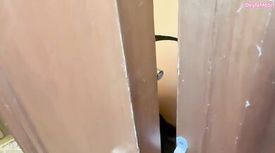 Step mom caught jerking off in bathroom then I fucked her while she sucked my cock