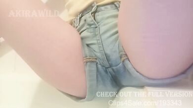 Desperate Denim Soaked Then Gushing Pleasure