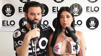 Lina Henao chokes on thick banana GAGGED pulsing climax