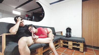 Hot Latina deepthroats friend then gets cumshot on her face raw