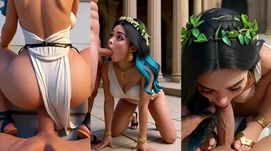 Martina Lopez gets fucked raw in an AI cartoon orgy