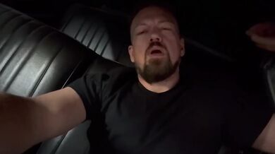 Hard cock sends him crashing behind the wheel big load shot down her throat