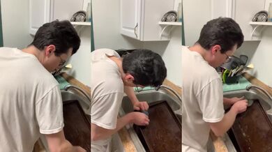 Her husband does dishes better than her p6 exclusive
