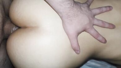 My Asian husband begged for a bigger cock while I got double fucked raw