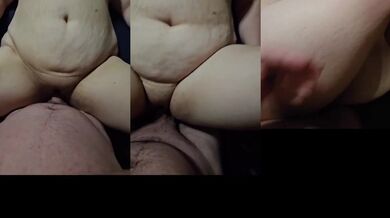 Couple's First POV Rough doggystyle on BBW milf