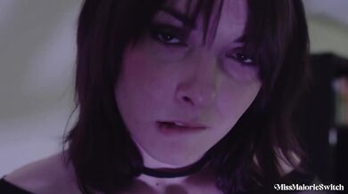 Stepdaughter caught sneaking out then takes daddy’s thick tattooed cock raw