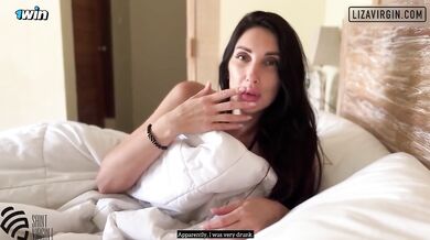 Big Tits Russian MILF wakes up to creampie in her stepson’s bed