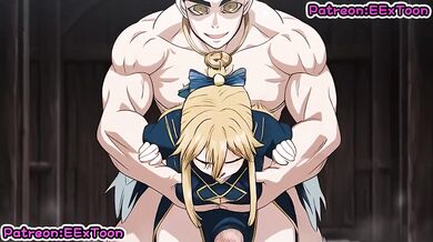 Himekishi forced to swallow Barbarian cum Satyriasis Serafina Blowjob Rough