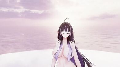 Thicc Elf VTuber Stripped Naked in Hot MMD R18 Cosplay