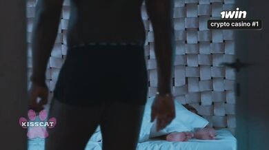 Stepdad Terry cums hard in his teen stepdaughter's tight virgin pussy while teaching his stepson