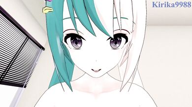 紡霊拉比 BOUREI RABBI destroys me rough hardcore sex in bedroom VTuber hentai