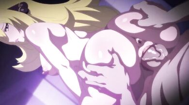 Milf anal creampie her big tits sloppy drenched in hentai fantasy