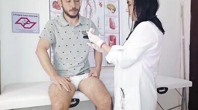 Nurse fucks patient hiding his huge erection in fake hospital