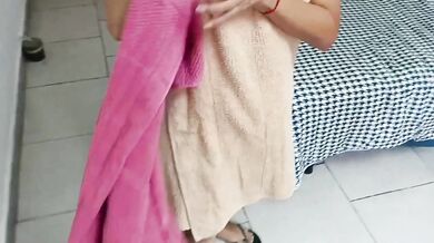 Step-siblings swap towels then swap spit and loads hot stepsister with big dick cum dump