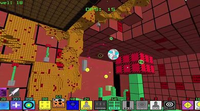 Fractal Block World fucked by big furry DILF