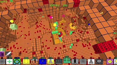 Fractal Block World fucked by big furry DILF